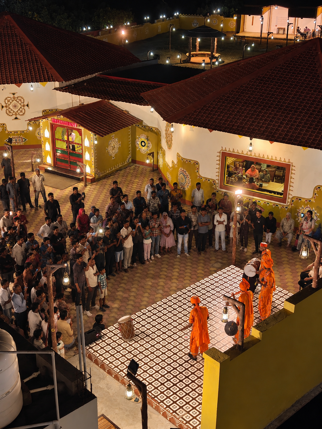 Guests Enjoying Stage Performances